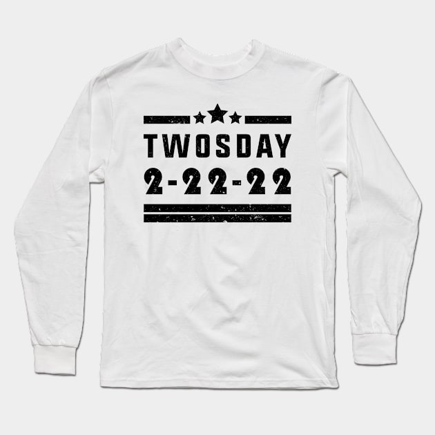 2-22-22 Twosday Tuesday February 2nd 2022 Commemorative Twosday Long Sleeve T-Shirt by SHB-art